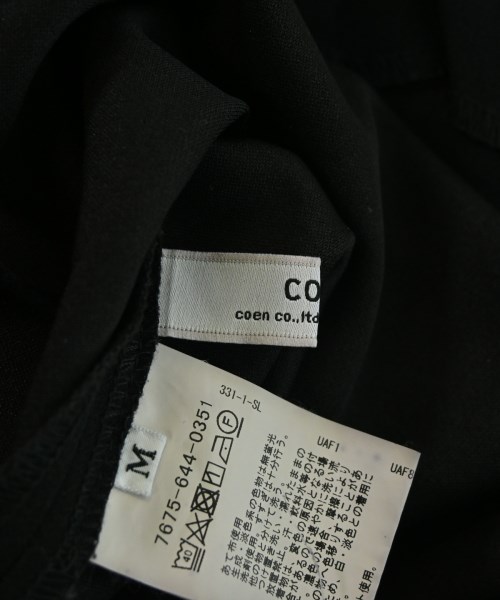 coen（コーエン）ワンピース 黒 サイズ:M レディース/2200717204014