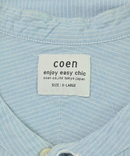 coen（コーエン）カジュアルシャツ 青 サイズ:XL メンズ/2200717326020