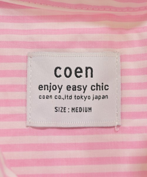 coen（コーエン）カジュアルシャツ ピンク サイズ:M レディース/2200714424248
