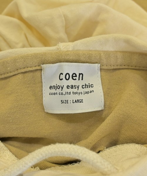 coen（コーエン）Tシャツ・カットソー ベージュ サイズ:L メンズ/2200714256146