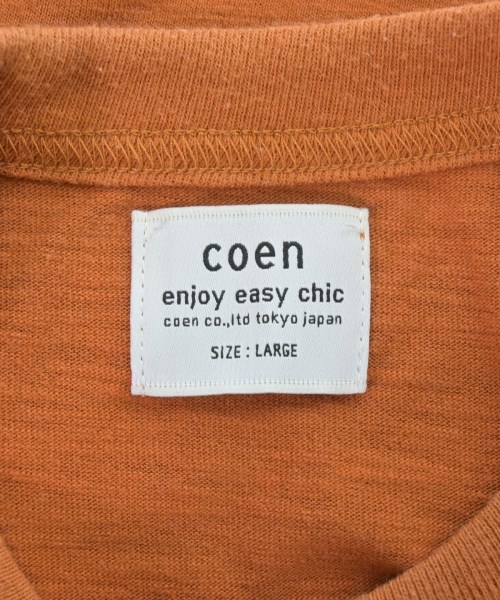 coen（コーエン）Tシャツ・カットソー オレンジ サイズ:L レディース/2200685099018