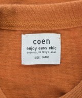 coen（コーエン）Tシャツ・カットソー オレンジ サイズ:L レディース/2200685099018