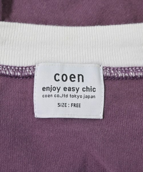 coen（コーエン）Tシャツ・カットソー 紫 サイズ:F レディース/2200685099025