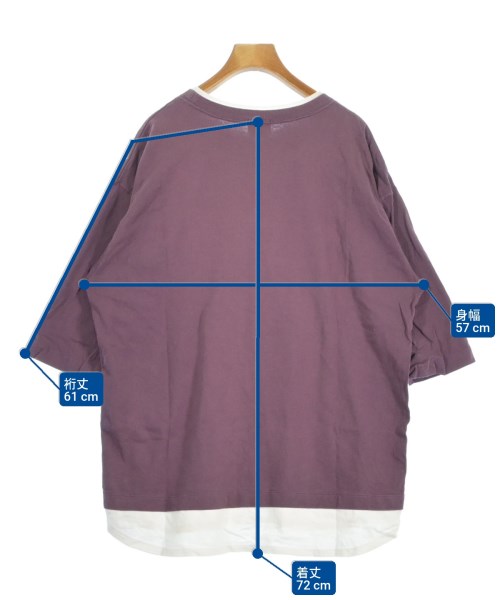 coen（コーエン）Tシャツ・カットソー 紫 サイズ:F レディース/2200685099025