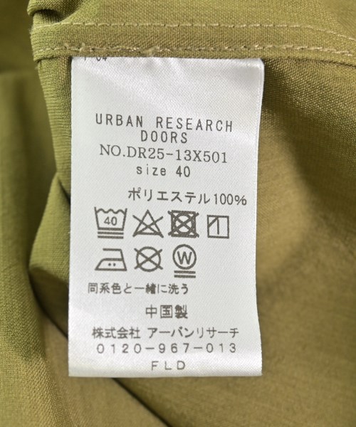 URBAN RESEARCH DOORS（アーバンリサーチドアーズ）カジュアルシャツ 緑 サイズ:40(L位) メンズ/2200716190035
