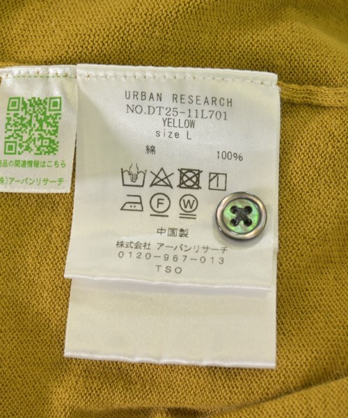 URBAN RESEARCH DOORS（アーバンリサーチドアーズ）ニット・セーター 黄 サイズ:L メンズ/2200705194051