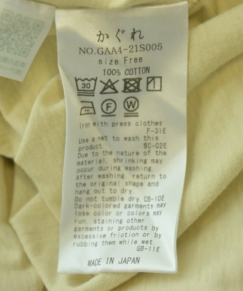 かぐれ（カグレ）Tシャツ・カットソー ベージュ サイズ:F レディース/2200708452042