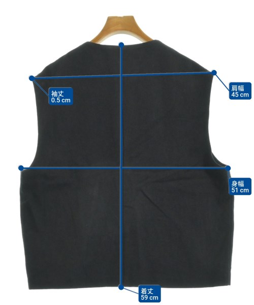 かぐれ（カグレ）ベスト 黒 サイズ:F レディース/2200645885088