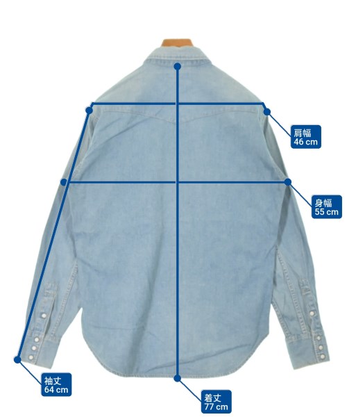 Levi's（リーバイス）カジュアルシャツ 青 サイズ:L メンズ/2200662740049