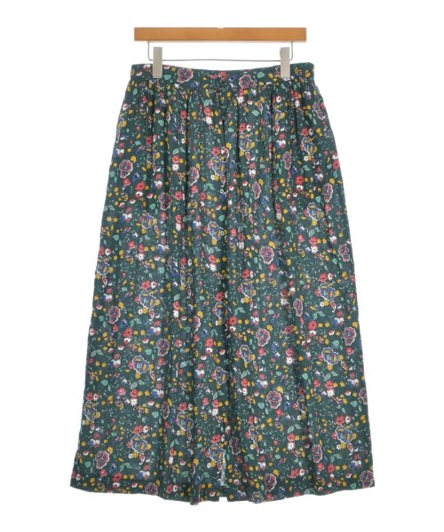 BENSIMON(ベンシモン)ひざ丈スカート 緑 サイズ:38(M位)/2200705055024