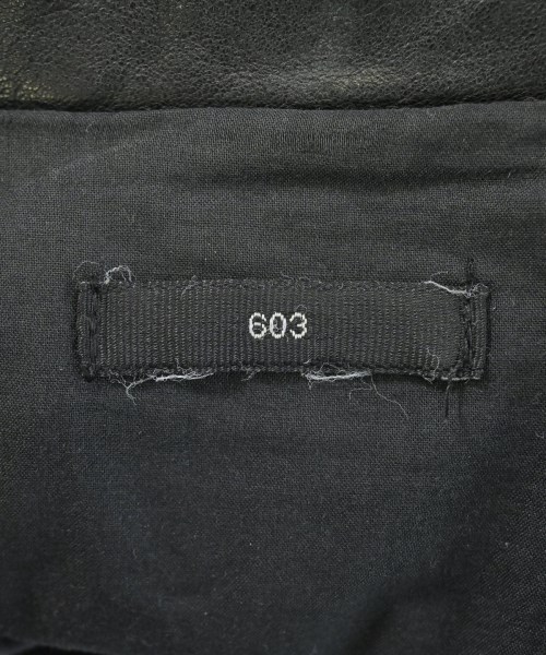 603（ロクマルサン）ライダース 黒 サイズ:S レディース/2200672469237