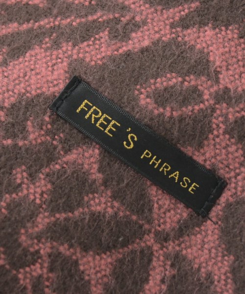 FREE'S PHRASE（フリーズフレーズ）マフラー ピンク サイズ:- レディース/2200653765198