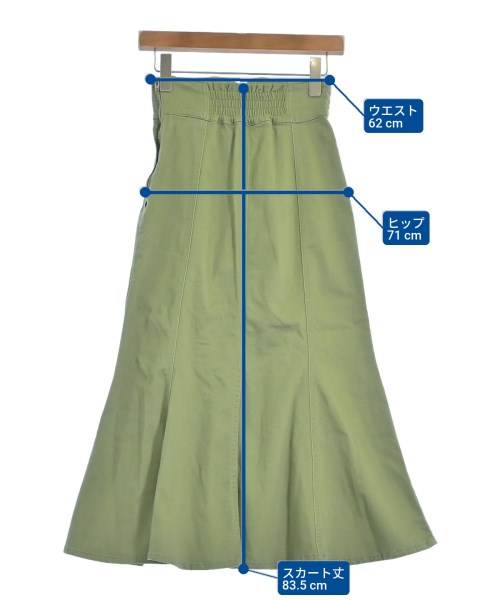 FREE'S MART（フリーズマート）ロング・マキシ丈スカート カーキ サイズ:XS レディース/2200635093011
