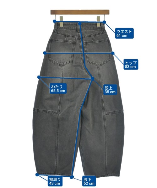 FREE'S MART（フリーズマート）デニムパンツ 黒 サイズ:XS レディース/2200612725010