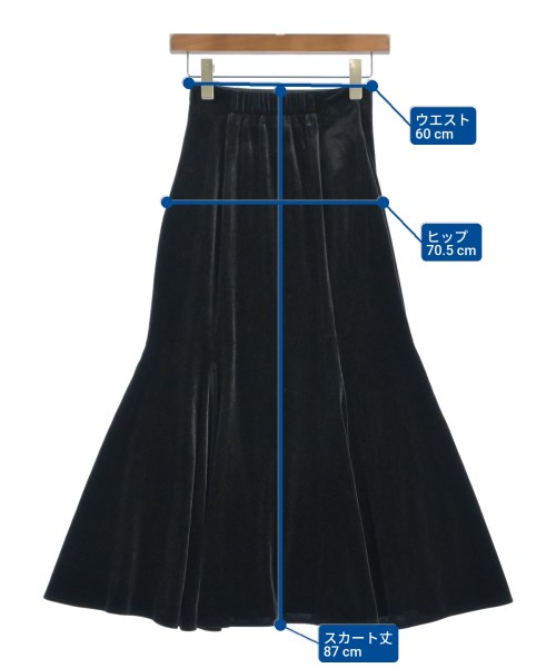 FREE'S MART（フリーズマート）ロング・マキシ丈スカート 黒 サイズ:S レディース/2200643785120