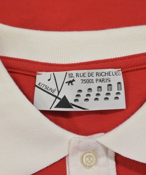 KITSUNE（キツネ）ポロシャツ 赤 サイズ:S メンズ/2200634891564