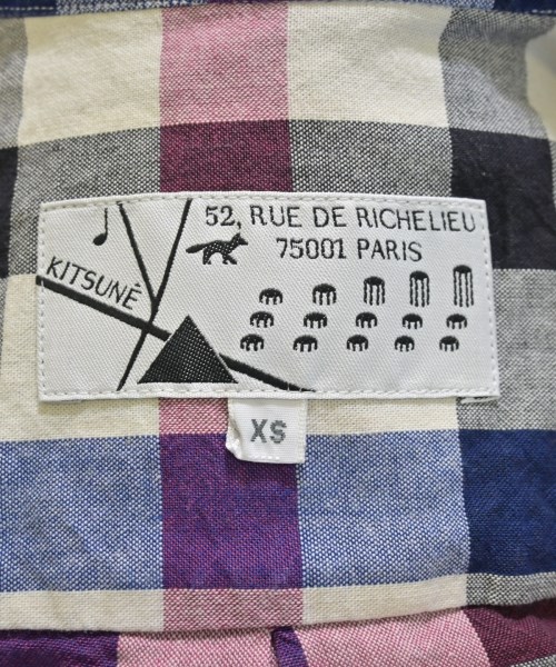 KITSUNE（キツネ）カジュアルシャツ 青 サイズ:XS メンズ/2200657132484