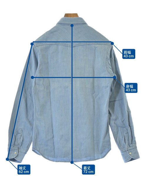 KITSUNE（キツネ）カジュアルシャツ 青 サイズ:XS メンズ/2200657132491