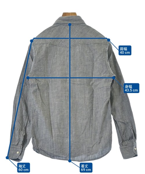 KITSUNE（キツネ）カジュアルシャツ グレー サイズ:XS メンズ/2200657132507