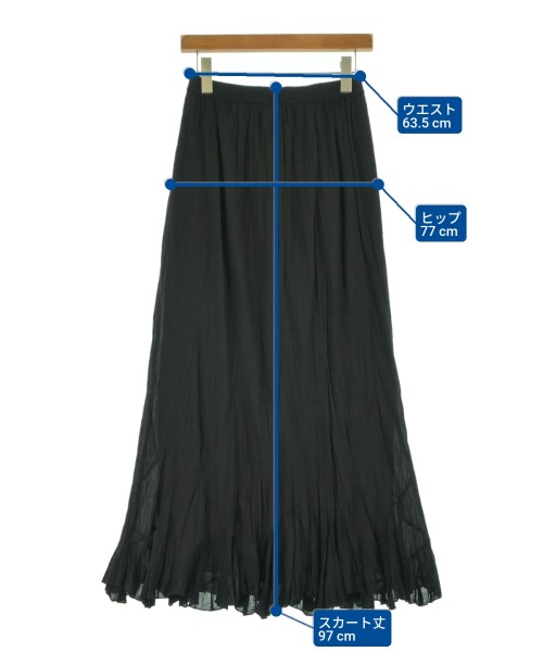 MES DEMOISELLES...（メドモワゼル）ロング・マキシ丈スカート 黒 サイズ:36(S位) レディース/2200636283220