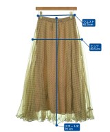 MES DEMOISELLES...（メドモワゼル）ロング・マキシ丈スカート ベージュ サイズ:36(S位) レディース/2200625757152