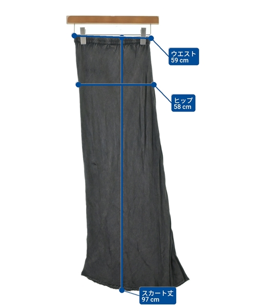 MES DEMOISELLES...（メドモワゼル）ロング・マキシ丈スカート 黒 サイズ:36(S位) レディース/2200617958079