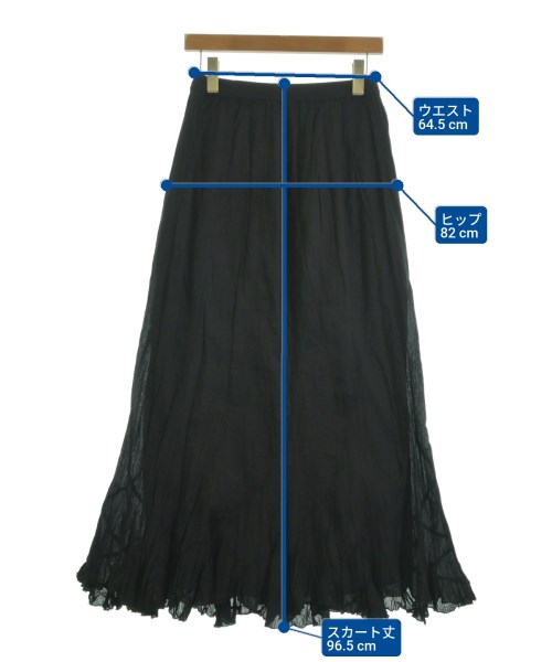 MES DEMOISELLES...（メドモワゼル）ロング・マキシ丈スカート 黒 サイズ:36(S位) レディース/2200613444187