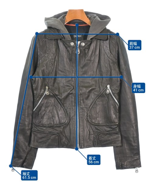 doma（ドマ）ライダース 黒 サイズ:S レディース/2200624904083