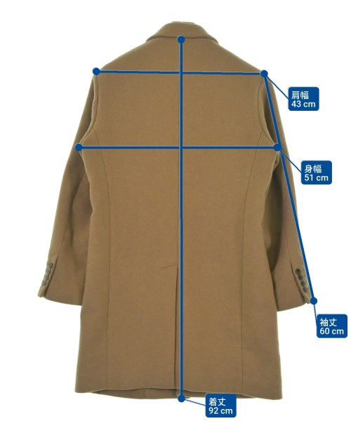 417（フォーワンセブン）チェスターコート ベージュ サイズ:S メンズ/2200638764031