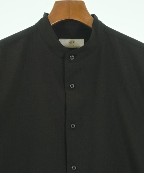 417（フォーワンセブン）カジュアルシャツ 黒 サイズ:L メンズ/2200625442072
