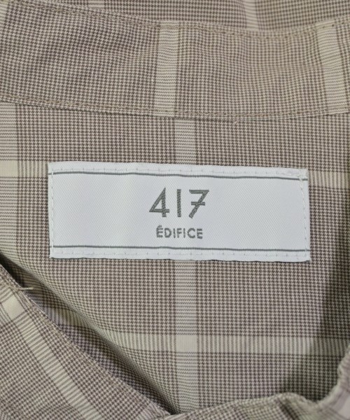417（フォーワンセブン）カジュアルシャツ 茶 サイズ:M メンズ/2200627706189