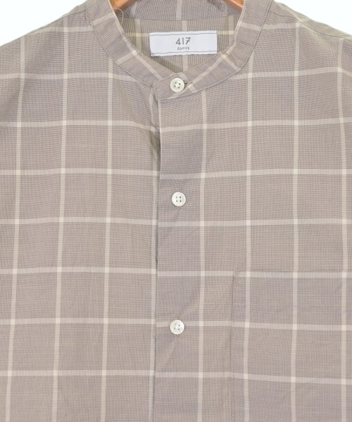 417（フォーワンセブン）カジュアルシャツ 茶 サイズ:M メンズ/2200627706189