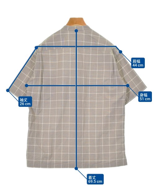 417（フォーワンセブン）カジュアルシャツ 茶 サイズ:M メンズ/2200627706189