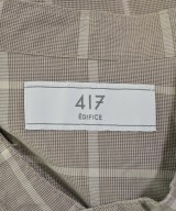 417（フォーワンセブン）カジュアルシャツ 茶 サイズ:M メンズ/2200627706189