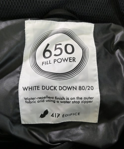 417（フォーワンセブン）ダウンジャケット/ダウンベスト 黒 サイズ:XL メンズ/2200624798026
