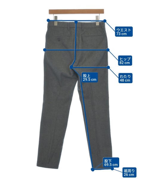 417（フォーワンセブン）スラックス グレー サイズ:S メンズ/2200625810154