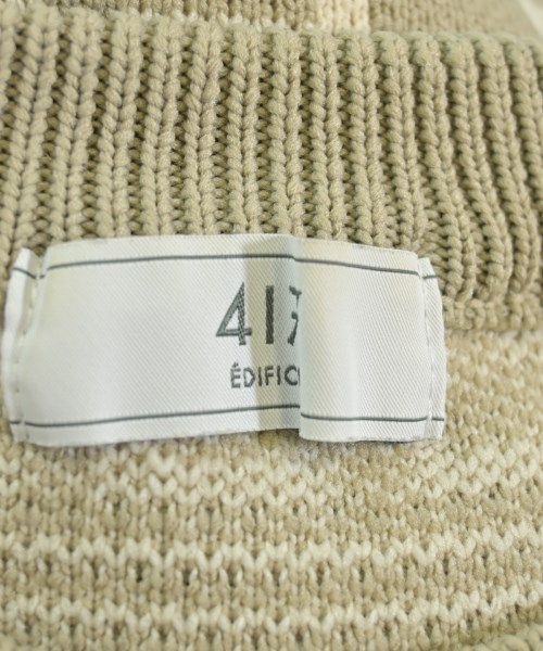 417（フォーワンセブン）ニット・セーター ベージュ サイズ:L メンズ/2200614109023