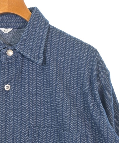 417（フォーワンセブン）カジュアルシャツ 青 サイズ:M メンズ/2200673697042