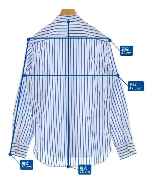 417（フォーワンセブン）カジュアルシャツ 白 サイズ:S メンズ/2200655381051