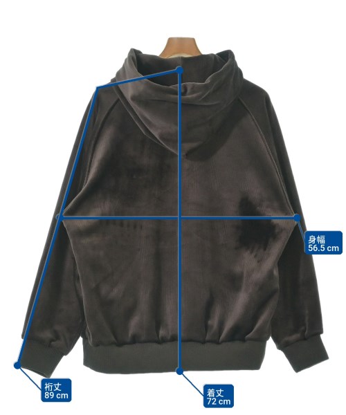 417（フォーワンセブン）パーカー 茶 サイズ:M メンズ/2200647049068