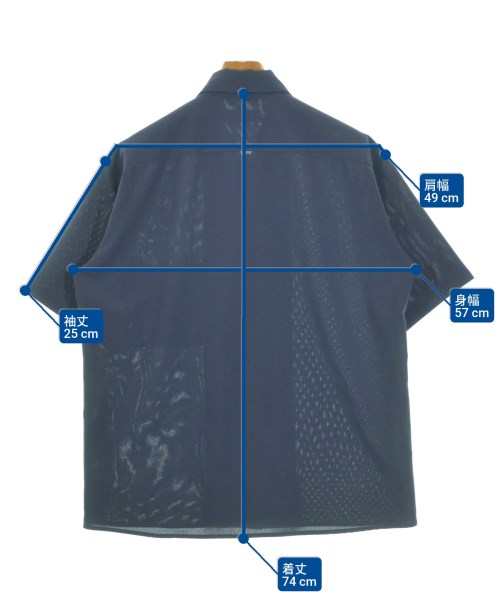 417（フォーワンセブン）カジュアルシャツ 紺 サイズ:L メンズ/2200641937194