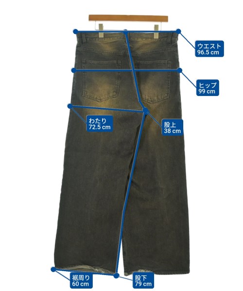 417（フォーワンセブン）デニムパンツ 黒 サイズ:L メンズ/2200651450133