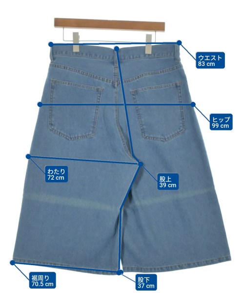 417（フォーワンセブン）ショートパンツ 青 サイズ:L メンズ/2200722104088