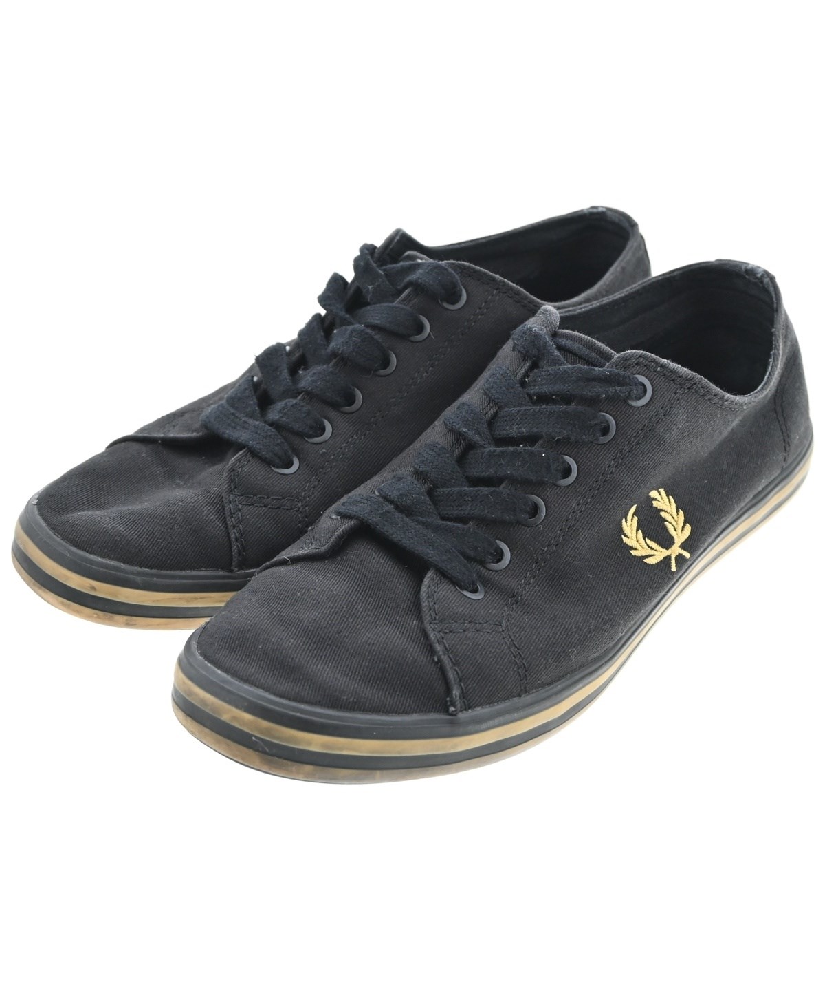 ❤︎SALE 20900→13500円 超美品FRED PERRY FRED PERRY（フレッドペリー）スニーカー 黒 サイズ:UK4(22.5cm
