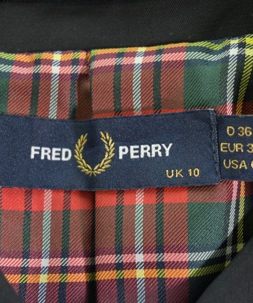 FRED PERRY（フレッドペリー）ステンカラーコート 黒 サイズ:UK10(M位) レディース/2200613523011