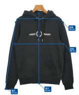 FRED PERRY（フレッドペリー）パーカー 黒 サイズ:S レディース/2200624817161