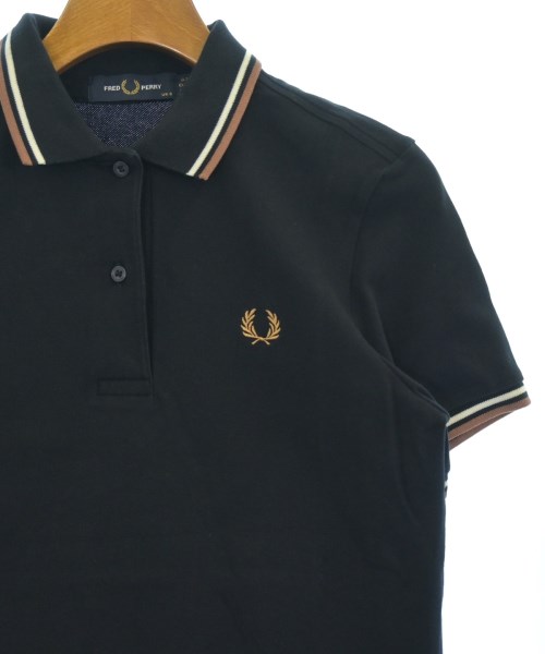FRED PERRY（フレッドペリー）ポロシャツ 黒 サイズ:36(S位) レディース/2200616873434