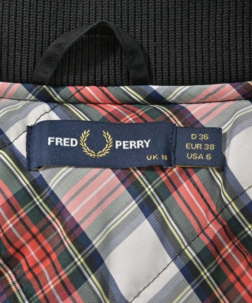 FRED PERRY（フレッドペリー）ミリタリーブルゾン 黒 サイズ:38(M位) レディース/2200606261012
