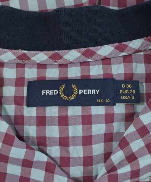 FRED PERRY（フレッドペリー）カジュアルシャツ 赤 サイズ:38(M位) レディース/2200612296039