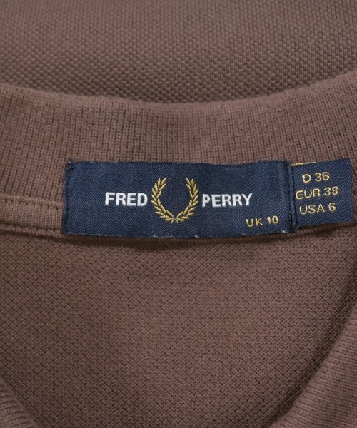 FRED PERRY（フレッドペリー）ポロシャツ 茶 サイズ:36(S位) レディース/2200611317032
